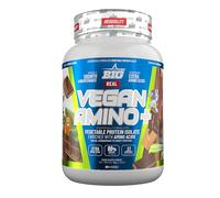 BIG - Proteina Vegana de Soja en Polvo, 100% Vegetal, para Masa Muscular y Recuperación, Enriquecida con Aminoácidos, Deliciosos Sabores, Sin Lactosa, 1Kg (1Kg, Mowgly Chocolate with Vegan Biscuits)