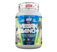 BIG - Proteina Vegana - Proteina Vegetal 100%, para Masa Muscular y Recuperación - Vegan Protein con Aminoácidos - Proteína en Polvo con Deliciosos Sabores, Sin Lactosa (1Kg, Cookies & Cream)