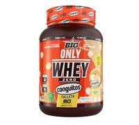 BIG - Proteínas Whey en Polvo para Masa Muscular y Recuperación, Máxima Calidad, Materia Prima Pemium Patentada, Sin Lactosa, Sin Azúcar, Sin Grumos (1Kg, Conguitos Galleta White)
