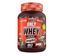 BIG - Proteinas Whey - Proteina en Polvo para Desarrollo de Masa Muscular y Recuperación - Materia Prima Premium - Whey Protein Sin Lactosa, Sin Azúcar, Sin Grumos (1Kg, Conguitos)