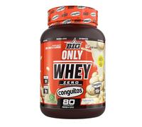 BIG - Proteinas Whey - Proteina en Polvo para Desarrollo de Masa Muscular y Recuperación - Materia Prima Premium - Whey Protein Sin Lactosa, Sin Azúcar, Sin Grumos (1Kg, Conguitos White)