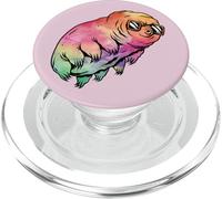 Big Rainbow Water Bear Microbiology Funny Tardigrade PopSockets PopGrip para MagSafe