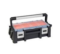 BIG RED AG2170R Torin - Caja de herramientas portátil de plástico: caja de herramientas voladiza de 18 pulgadas con compartimentos extraíbles para piezas pequeñas, almacenamiento y organización de