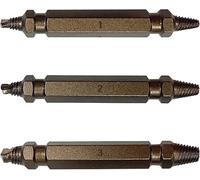 BIG RED BHT-3ESE01R Torin Juego de extractores de tornillos dañados, juego de removedor de tornillos pelados y extractor de pernos rotos, 3 piezas