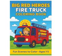 Big Red Heroes: Fire Truck Coloring Book