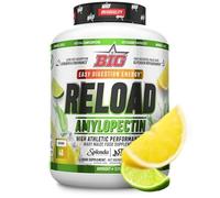 BIG- RELOAD Recovery Post Entreno con Amilopectina Waxy Maize - Suplemento Deportivo Recuperador Muscular con Proteínas y pH Regulador - Amilopectina en Polvo (2 kg, Lemon Lime)