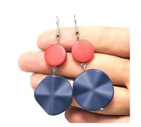 Big Round For Women Wood Geometric Drop Earring High-End Earrings