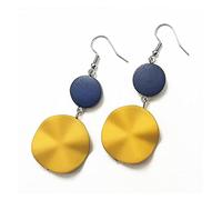 Big Round For Women Wood Geometric Drop Earring High-End Earrings