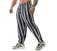 Big Sam Sportswear Company Pantalones de chándal Holgados para Hombre con Bolsillos, Pantalones de Gimnasio de Ajuste Holgado Oldschool, Gris, X-Large