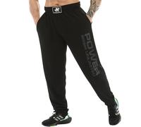 Big Sam Sportswear Company Pantalones de chándal Holgados para Hombre con Bolsillos, Pantalones de Gimnasio de Ajuste Holgado Oldschool, Basic-Negro, Medium