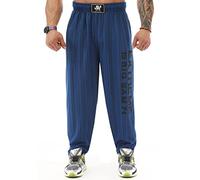 BIG SAM SPORTSWEAR COMPANY - Pantalones deportivos holgados para hombre con bolsillos, pantalones de gimnasio de ajuste holgado, Azul, X-Large