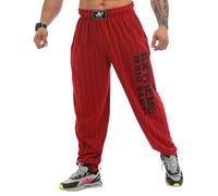 Big Sam Sportswear Company Pantalones Deportivos Holgados para Hombre con Bolsillos, Pantalones de Gimnasio de Ajuste Holgado de la Vieja Escuela, Borgoña, XX-Large