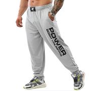 Big Sam Sportswear Company Pantalones Deportivos Holgados para Hombre con Bolsillos, Pantalones de Gimnasio de Ajuste Holgado, Piedra, Large