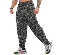 Big Sam Sportswear Company Pantalones Deportivos Holgados para Hombre con Bolsillos, Pantalones de Gimnasio de Ajuste Holgado de la Vieja Escuela, Camuflaje técnico, Medium