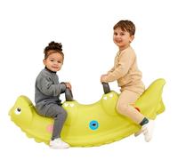 Big Sammy Rocker - Balancín Infantil para 1 a 3 Personas, con Bonitos cobertizos y Asas Resistentes, soporta hasta 50 kg, para niños a Partir de 12 Meses, Color Verde