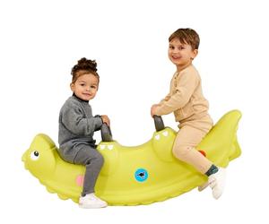 Big Sammy Rocker - Balancín Infantil para 1 a 3 Personas, con Bonitos cobertizos y Asas Resistentes, soporta hasta 50 kg, para niños a Partir de 12 Meses, Color Verde