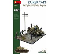 Big Set MiniArt 36062 Kursk 1943 Pz.kpfw. IV Reparación Terreno 1/35: Tanque + 7