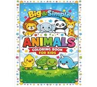 Big & Simple Animals Coloring Book for Kids