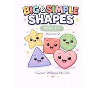 Big & Simple Shapes: Toddler Coloring Book for Ages 1-3