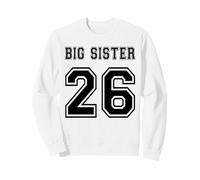 Big Sister 2026 Baby Shower Revelación de género para niños Sudadera