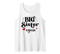 Big Sister Again Announcement Sign 2025 Sister to Be 2026 Camiseta sin Mangas