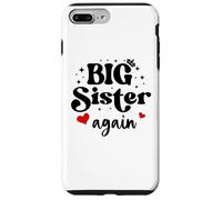 Big Sister Again Announcement Sign 2025 Sister to Be 2026 Carcasa para iPhone 7 Plus/8 Plus