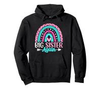 Big Sister Again - Boho Rainbow Big Sister Announcement Sudadera con Capucha