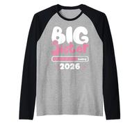 Big Sister Loading 2026 Promoted To Big Sister Est 2026 Kids Camiseta Manga Raglan