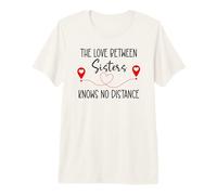 Big Sister Love Between Sisters Knows No Distance Friends Camiseta Premium