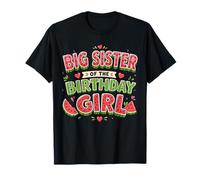 Big Sister of The Birthday Girl Watermelon Family Party Camiseta