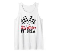 Big Sister Pit Crew para Disfraz de Equipo de Fiesta de Carreras Camiseta sin Mangas
