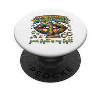 Big Sisters Fight Too Autism Concientización Puzzle Labios PopSockets PopGrip Adhesivo