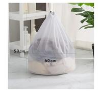 Big Size Large Washing Laundry Bag Mesh Organizer Net Dirty Bra Socks Underwear Shoe Storag Wash Machine Cover Clothes(X 50x60cm)