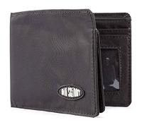 Big Skinny Men's L-Fold Passcase Slim Wallet, Holds Up to 30 Cards, Black