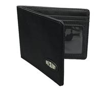 Big Skinny Men's RFID Blocking Slimline Bi-Fold Wallet, Holds Up to 25 Cards, Black