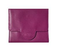 Big Skinny Trixie - Cartera Delgada de Piel para Mujer, con Capacidad para hasta 30 Tarjetas, Color Morado Ciruela