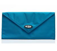 Big Skinny Women's Slimvelope Tri-Fold Checkbook Slim Wallet, Holds Up to 40 Cards, Ocean Blue
