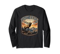 Big Sky Country Donde The Elk Bugle y los Hombres escuchan Montana Manga Larga