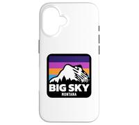 Big Sky Montana Esquí Snowboard Esquí Familiar Carcasa para iPhone 16