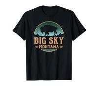 Big Sky Montana MT Buffalo Bisonte Camiseta