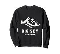 Big Sky Montanas Montana Recuerdo Memorabilia Vacaciones de Invierno Sudadera