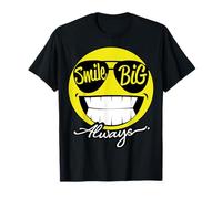 Big Smile Alway Cute Funny Happy Peace Smiling Face Positive Camiseta