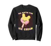 Big Softie For Ice Cream Kawaii, Lindo y Divertido Sudadera
