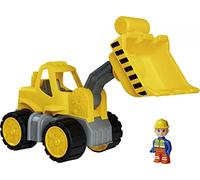 BIG Spielwarenfabrik 800054837 Power-Worker - Cargador de Rueda + Figura, Color Amarillo