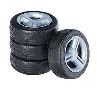 BIG Spielwarenfabrik Fulda Whisper Wheels 800056497 - Ruedas para Whispers, Color Negro y Gris