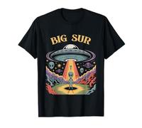 Big Sur Alien OVNI Abduction Retro Sci-Fi Art Camiseta