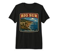 Big Sur California Big Sur Souvenir Viaje por Carretera Camiseta Premium