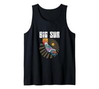 Big Sur California Outdoors Retro Mountains & Waves Camiseta sin Mangas