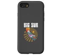 Big Sur California Outdoors Retro Mountains & Waves Carcasa para iPhone SE (2020) / 7/8