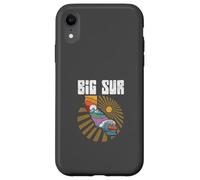 Big Sur California Outdoors Retro Mountains & Waves Carcasa para iPhone XR